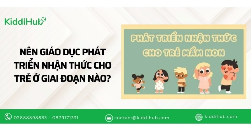 Nên giáo dục phát triển nhận thức cho trẻ ở giai đoạn nào?