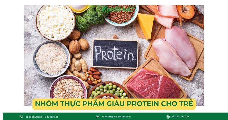 Nhóm thực phẩm giàu protein cho trẻ