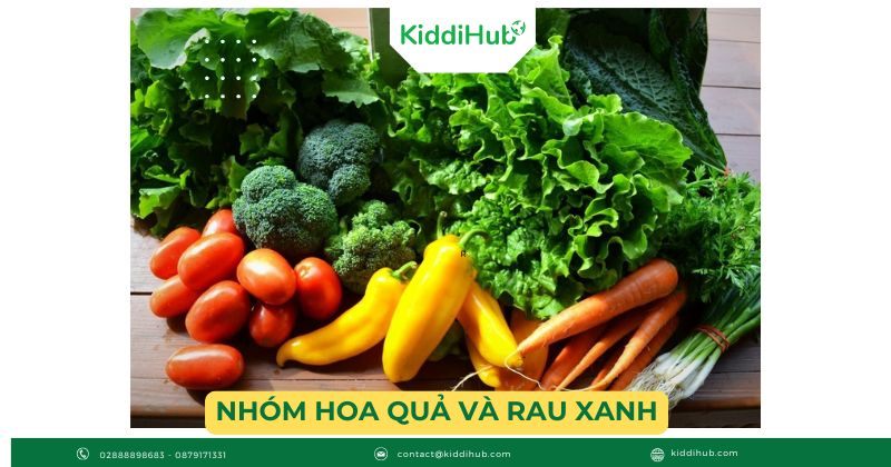 Nhóm hoa quả và rau xanh