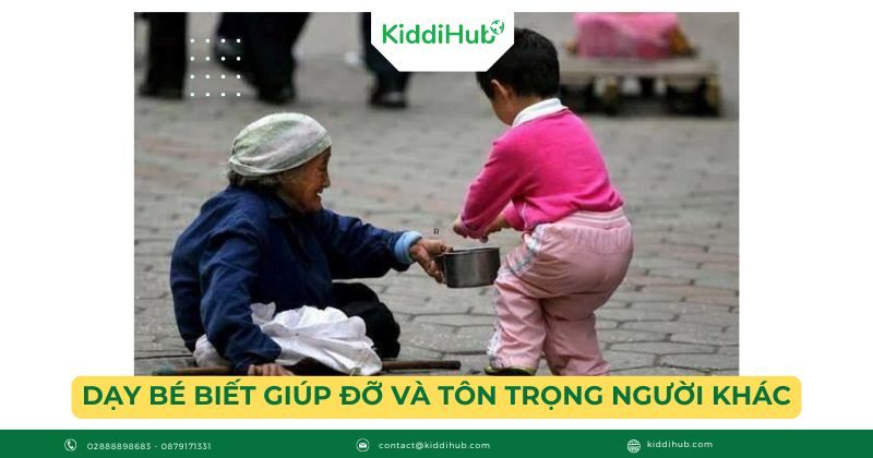 Dạy bé biết giúp đỡ và tôn trọng người khác