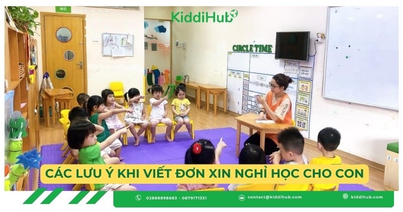 Các lưu ý khi viết đơn xin nghỉ học cho con