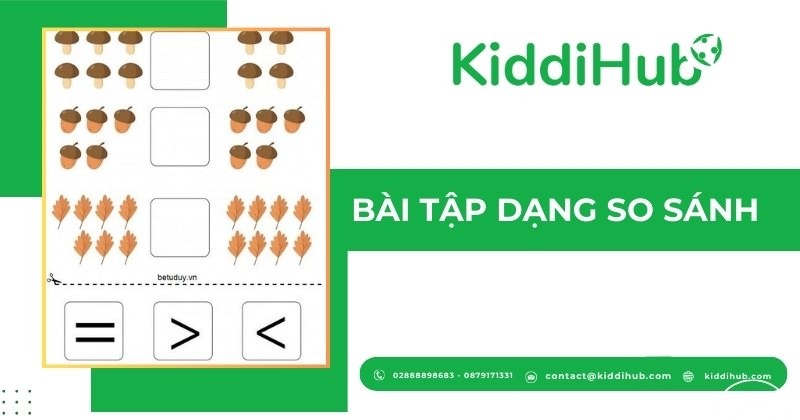 Bài tập dạng so sánh