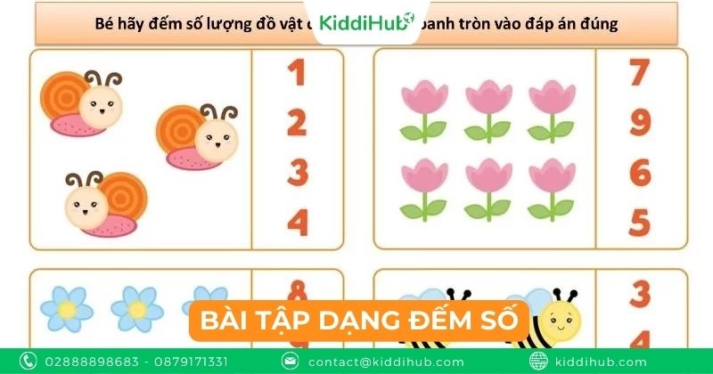 Bài tập dạng đếm số