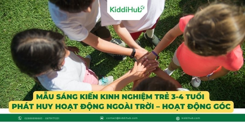 Mẫu sáng kiến kinh nghiệm phát huy hoạt động ngoài trời – hoạt động góc