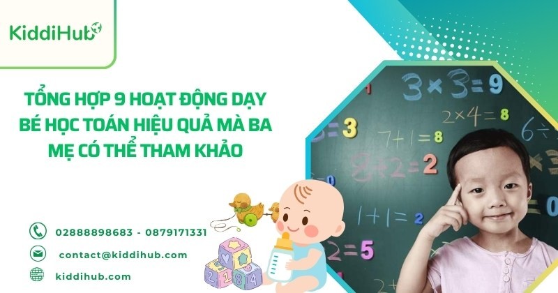 Tổng hợp 9 hoạt động dạy bé học toán mà ba mẹ có thể tham khảo