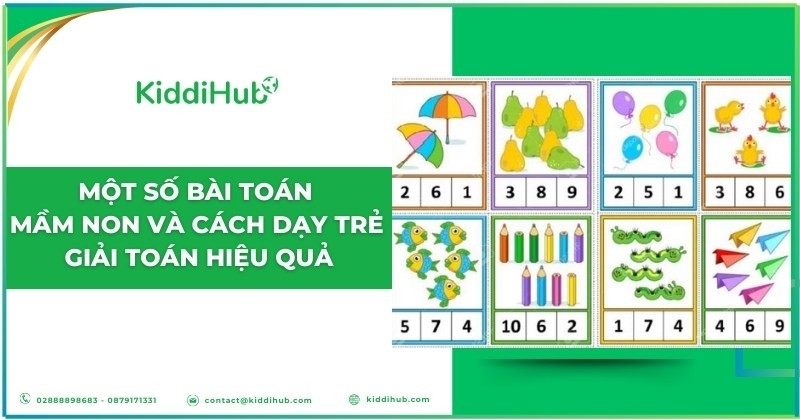 Một số bài toán mầm non và cách dạy trẻ giải toán hiệu quả