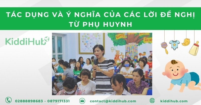Tác dụng và ý nghĩa của các lời đề nghị từ phụ huynh