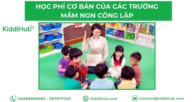 Học phí cơ bản của các trường mầm non công lập