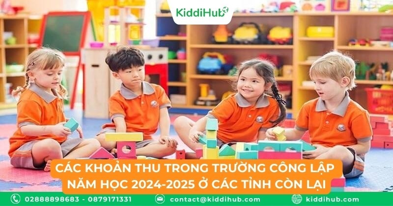 Các khoản thu trong trường công lập ở các tỉnh còn lại