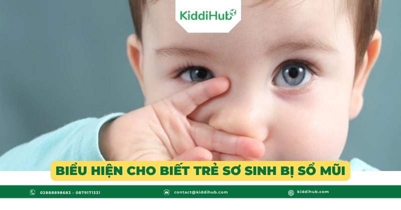 Biểu hiện cho biết trẻ sơ sinh bị sổ mũi