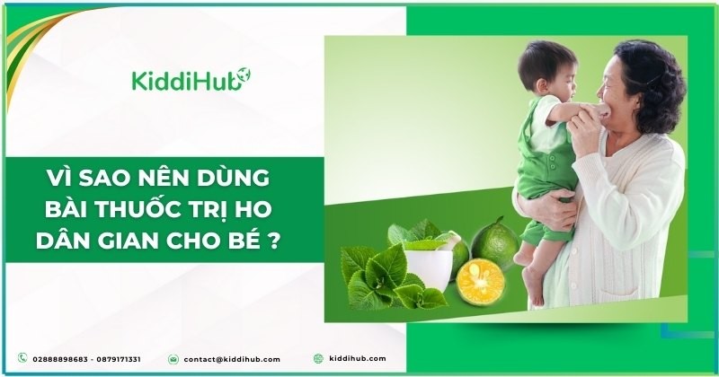 Vì sao nên dùng bài thuốc trị ho dân gian cho bé ?