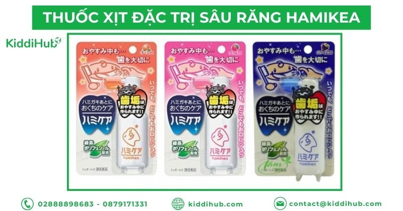 Điều trị bằng cách sử dụng thuốc xịt đặc trị sâu răng Hamikea tại nhà