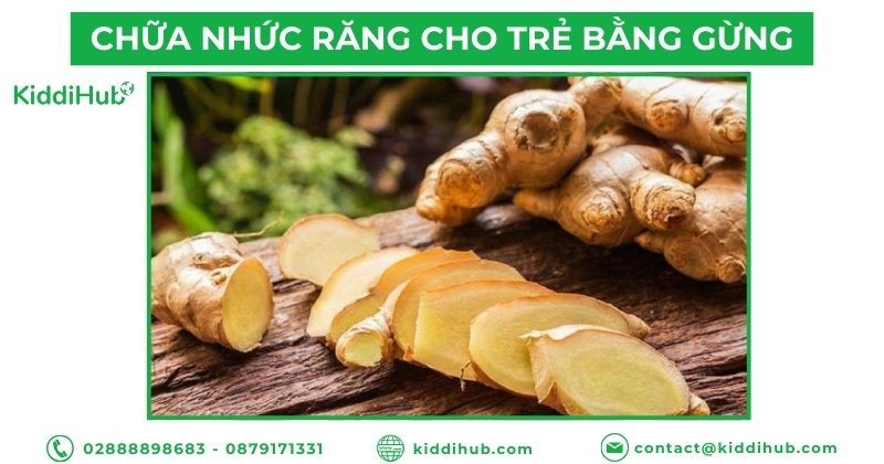 Chữa nhức răng cho trẻ bằng gừng