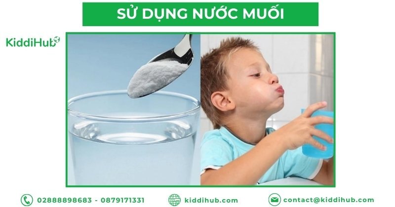 Sử dụng nước muối