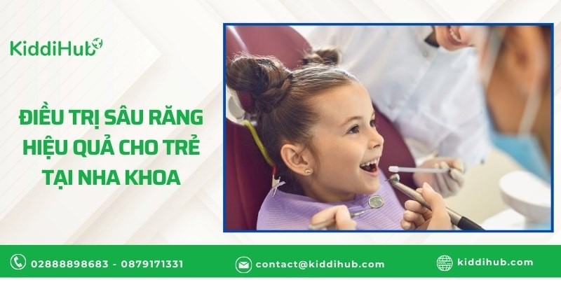 Điều trị sâu răng hiệu quả cho trẻ tại nha khoa