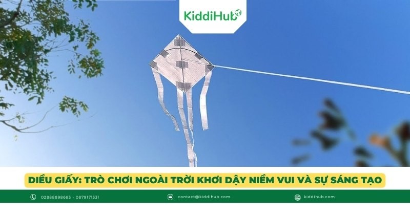 Diều giấy: Trò chơi ngoài trời khơi dậy niềm vui và sự sáng tạo
