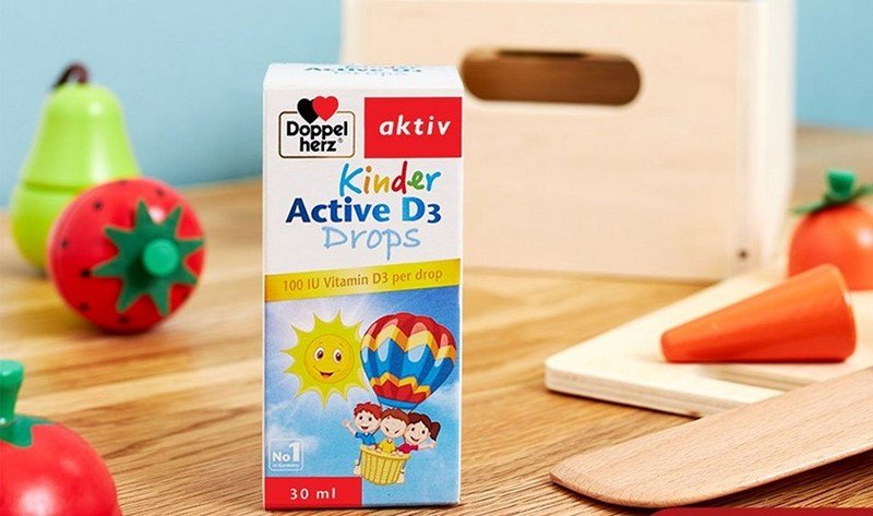 Kinder Active D3 Drops là thực phẩm chức năng từ thương hiệu Doppelherz nổi tiếng của Đức
