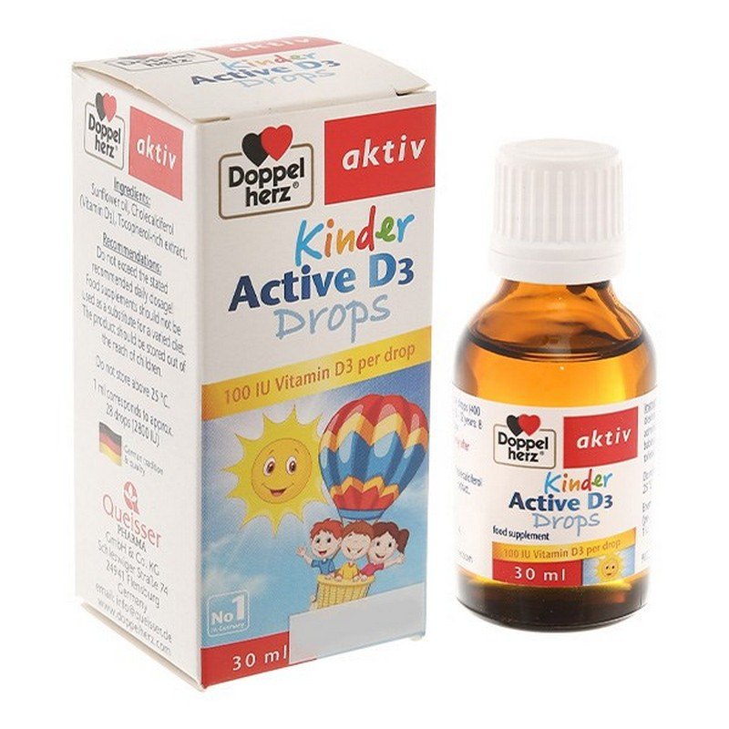 Kinder Active D3 Drops giúp bé phát triển khỏe mạnh ngay từ hôm nay