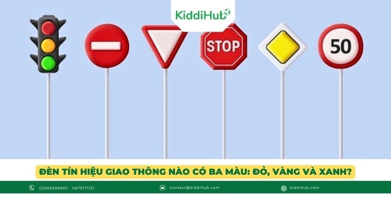 Đèn tín hiệu giao thông nào có ba màu: đỏ, vàng và xanh?