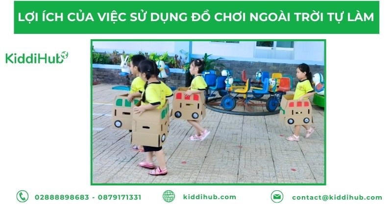 Lợi ích của việc sử dụng đồ chơi ngoài trời tự làm