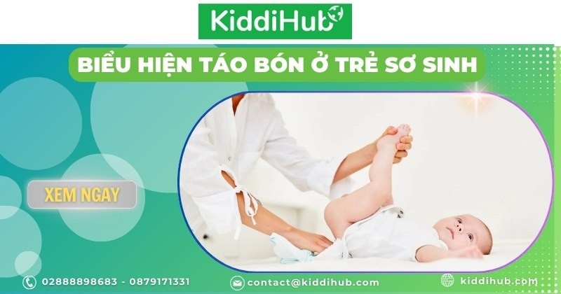 Biểu hiện táo bón ở trẻ sơ sinh