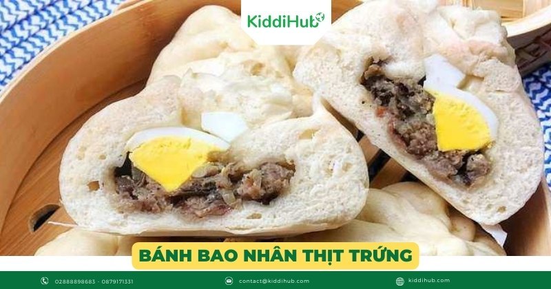 Bánh bao nhân thịt trứng