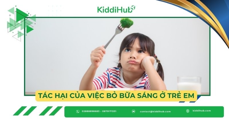 Tác hại của việc bỏ bữa sáng ở trẻ em