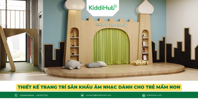 Thiết kế trang trí sân khấu âm nhạc dành cho trẻ mầm non 
