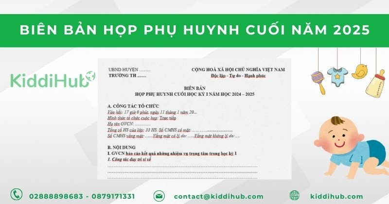 Giấy mời họp phụ huynh cuối năm