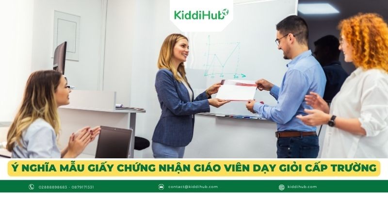 Ý nghĩa mẫu giấy chứng nhận giáo viên dạy giỏi cấp trường