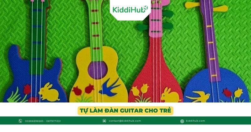 Tự làm đàn guitar cho trẻ