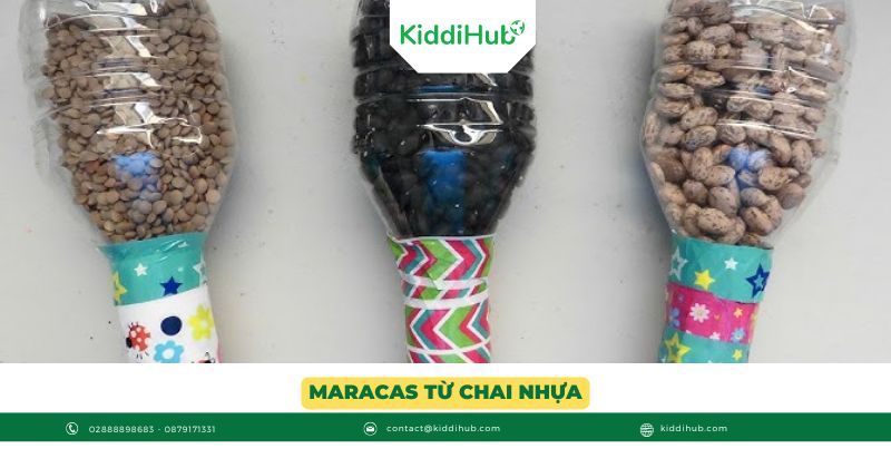 Maracas từ chai nhựa