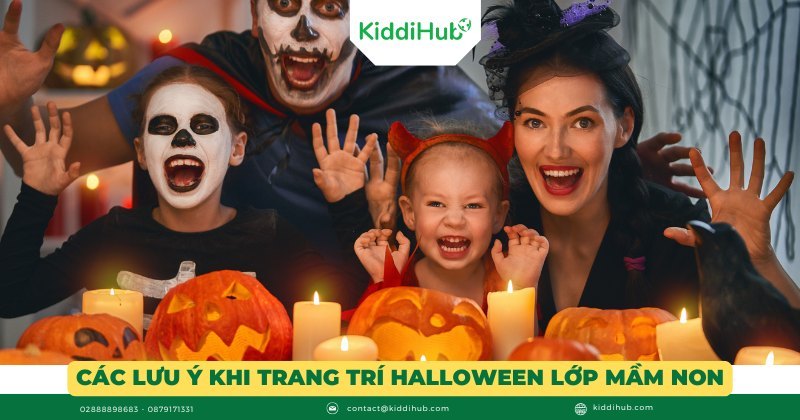 Các lưu ý khi trang trí Halloween lớp mầm non