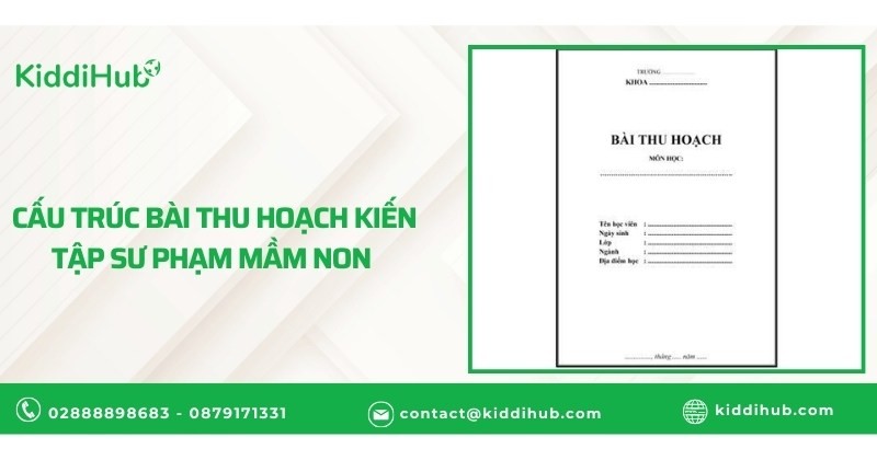  Cấu trúc bài thu hoạch kiến tập sư phạm mầm non