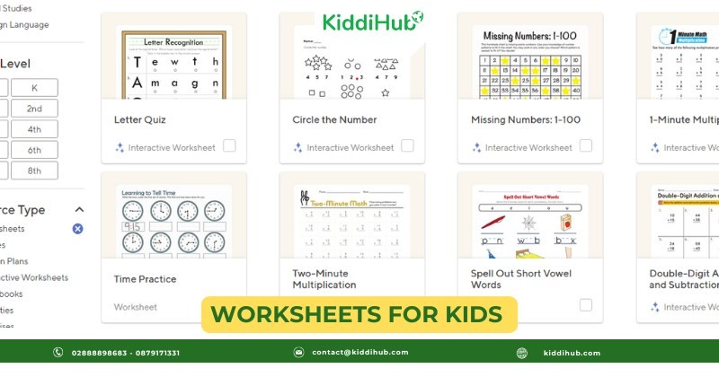 Worksheets for Kids