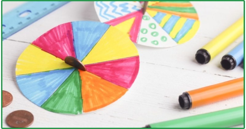 con quay STEM từ đồng xu cho trẻ mầm non