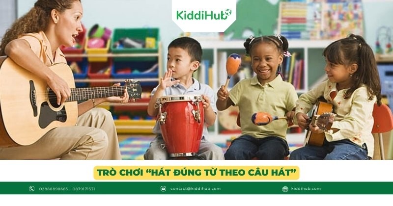 Trò chơi “Hát đúng từ theo câu hát”