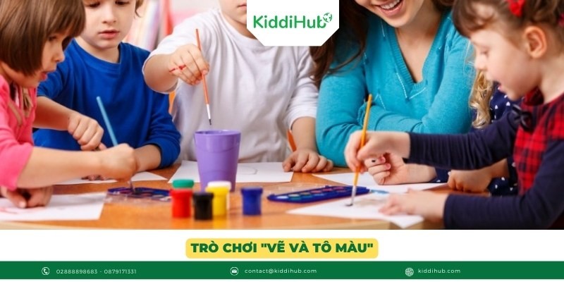 Trò chơi "Vẽ và tô màu"