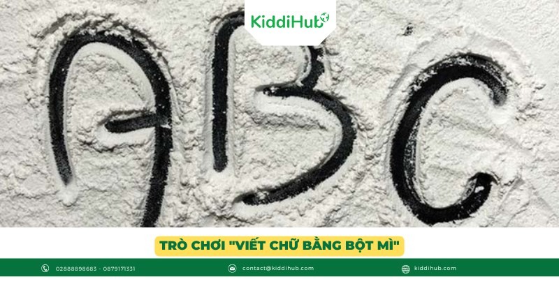 Trò chơi "Viết chữ bằng bột mì"