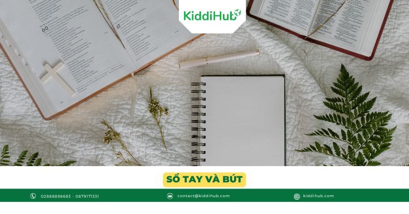 Sổ tay và bút