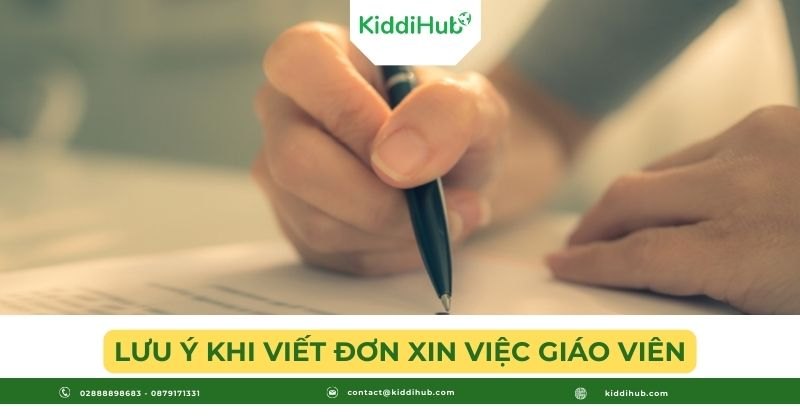 Lưu ý khi viết đơn xin việc giáo viên