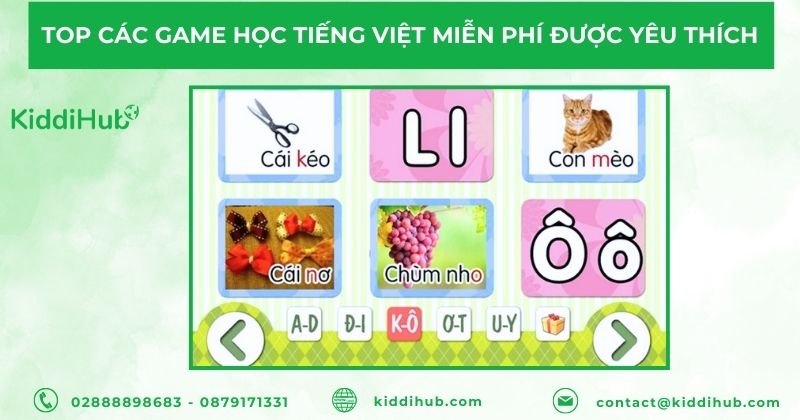 Top các game học tiếng Việt miễn phí được yêu thích