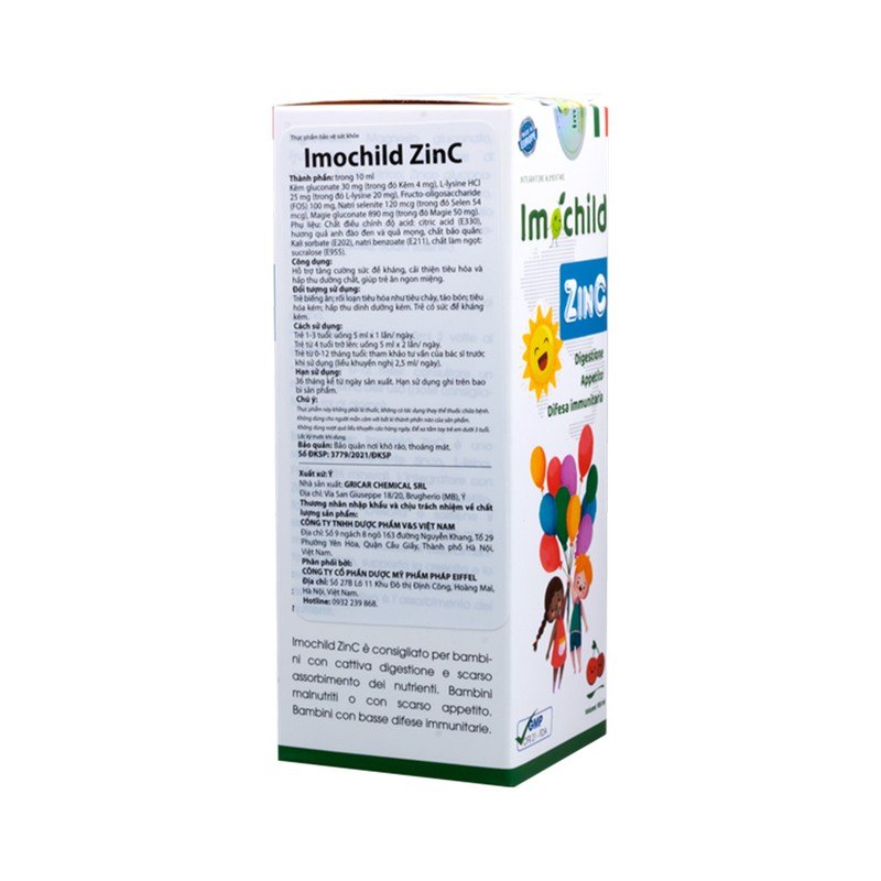 Hướng Dẫn Sử Dụng Imochild ZinC Đúng Cách
