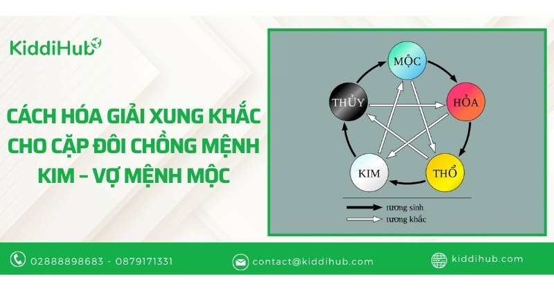 Cách hóa giải xung khắc cho cặp đôi chồng mệnh Kim – vợ mệnh Mộc