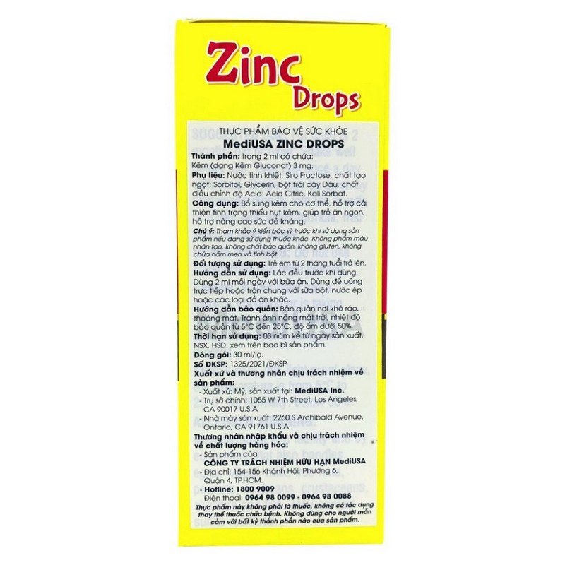 Hướng Dẫn Sử Dụng Zinc Drops MediUSA Đúng Cách