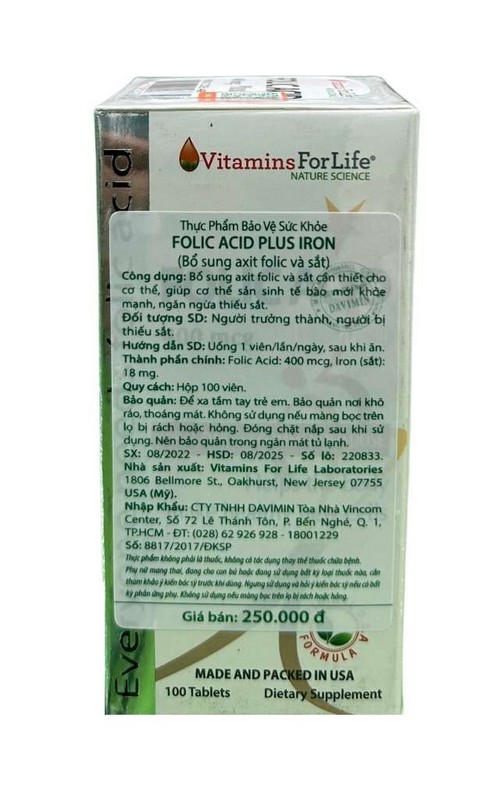 Hướng Dẫn Sử Dụng Folic Acid Plus Iron Hiệu Quả