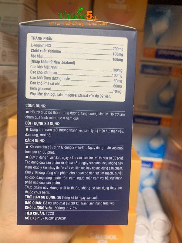 Thành phần và công dụng nổi bật của Gymen Active Gold