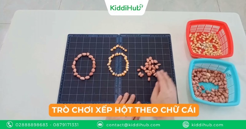 Trò chơi xếp hột theo chữ cái