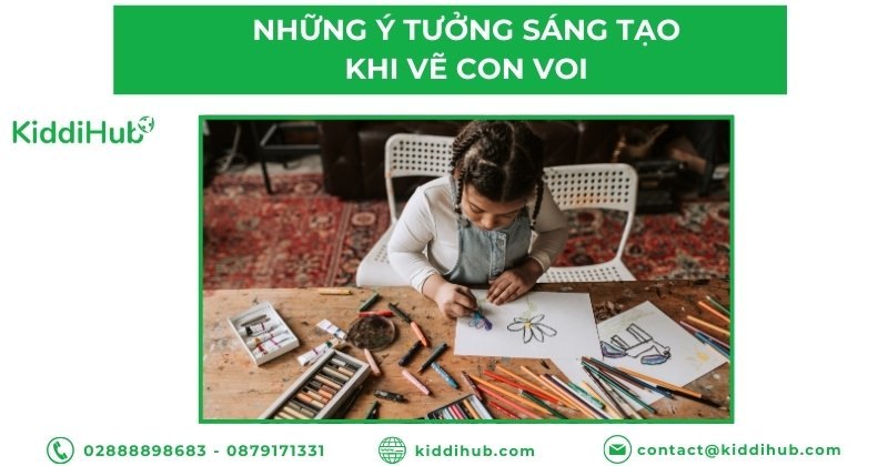 Những ý tưởng sáng tạo khi vẽ con voi