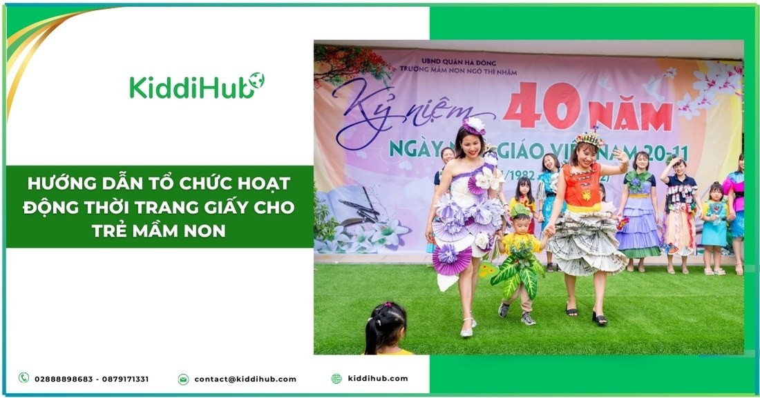 Hướng dẫn tổ chức hoạt động thời trang giấy cho trẻ mầm non